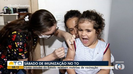 Cidades do Tocantins recebem mutirões para atualização das cadernetas de vacinas