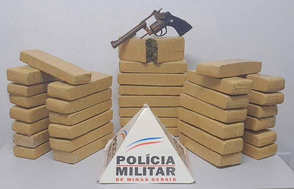 Homem é preso escondido em casinha de cachorro após capotar carro com tabletes de maconha em São Lourenço, MG — Foto: Polícia Militar