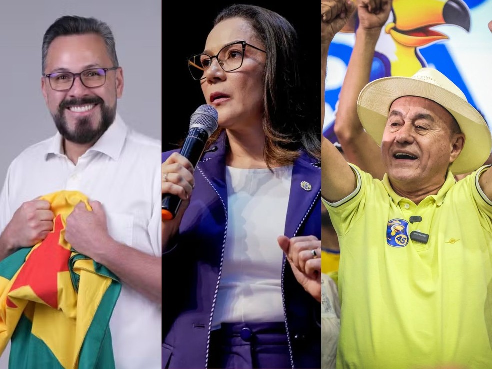 Candidatos ao governo do Acre — Foto: Reprodução
