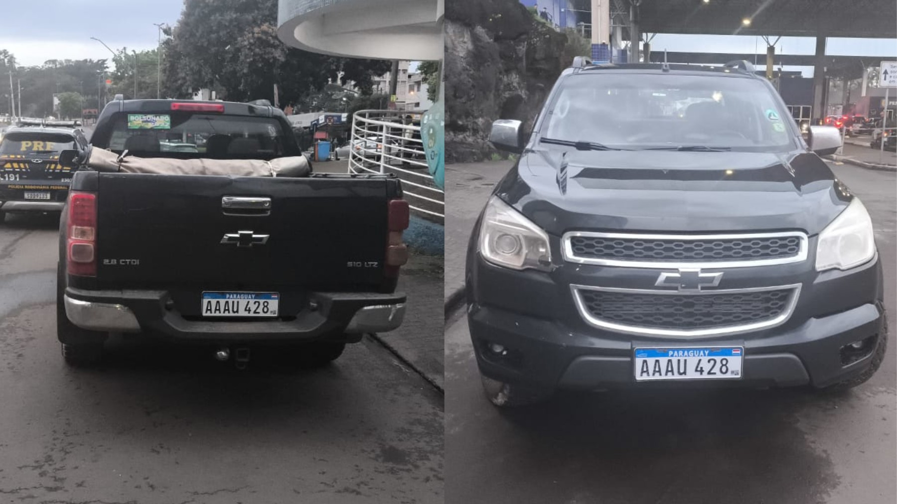 Motorista é rendido e amarrado no Paraná, e caminhonete é encontrada menos de 24h depois com placas paraguaias na fronteira