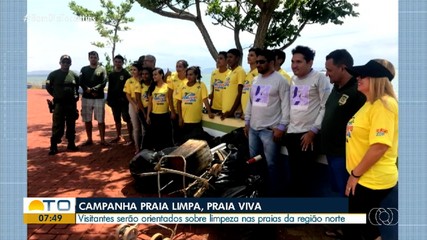 Campanha vai orientar visitantes das praias a região norte sobre limpeza do local