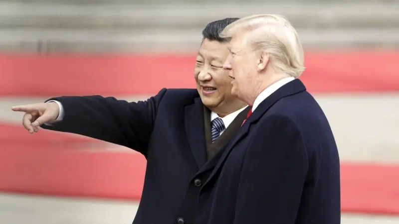 A cidade futurista em '8D' que mostra como a China se transformou desde a última visita de Trump