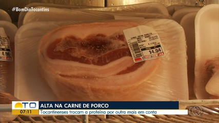 Consumidores notam aumento no preço da carne de porco em Palmas