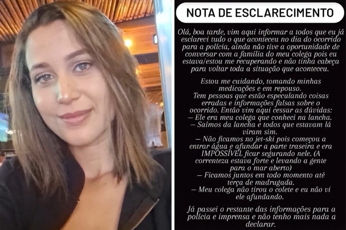 Mulher que ficou à deriva por 42 horas em mar de Ilhabela diz que moto aquática afundou e correnteza levou dupla para mar aberto
