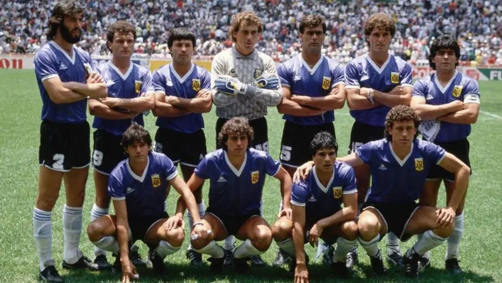 Seleção da Argentina na Copa de 1986 — Foto: Getty Images