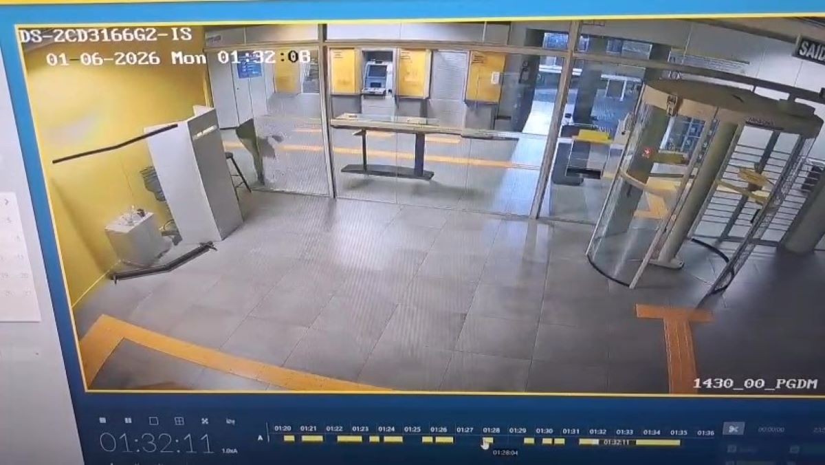 VÍDEO: Segurança de banco é preso suspeito de furtar armas de cofre dentro da própria agência no RS