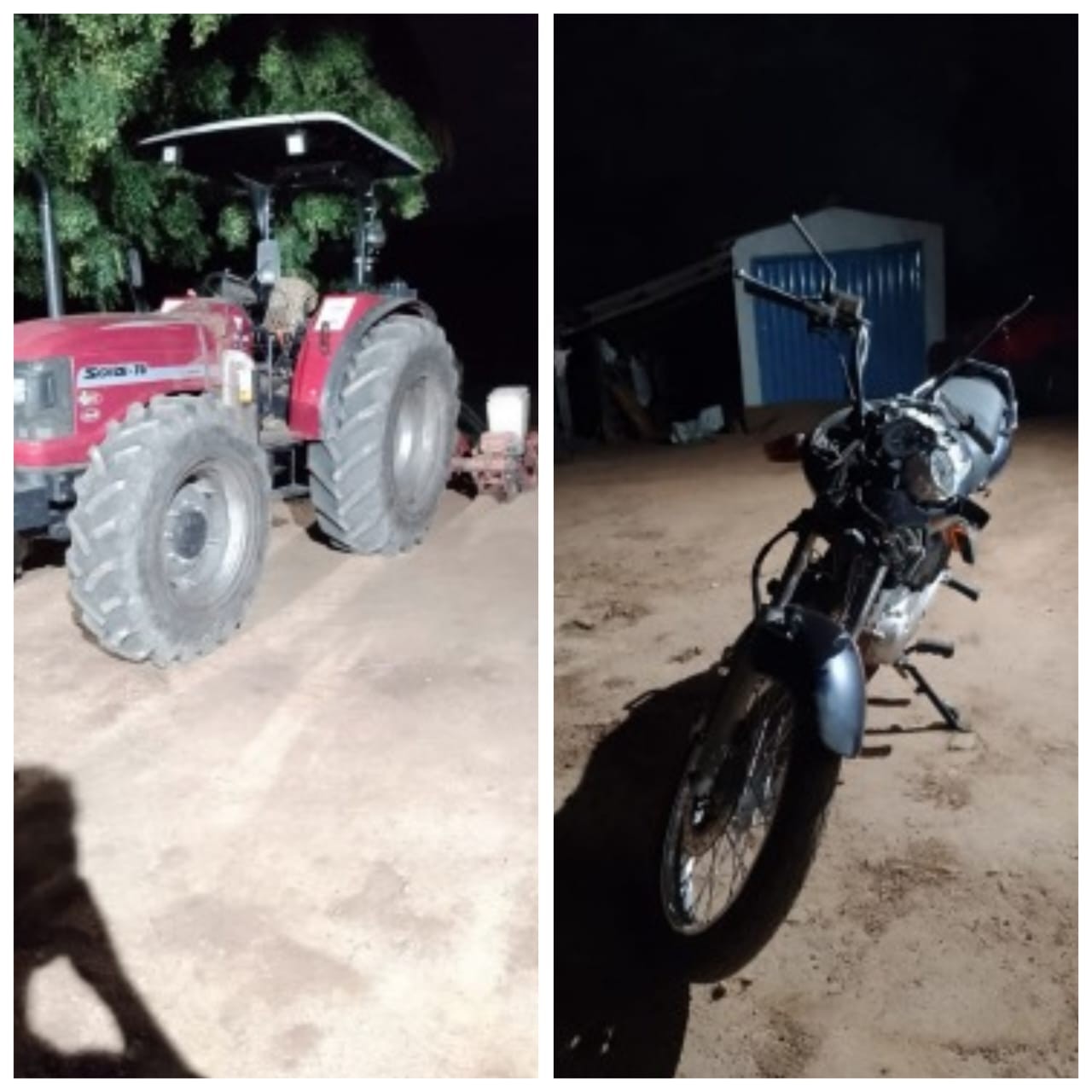 Lavrador morre ao bater moto em roçadeira acoplada a trator na zona rural de Monte Azul