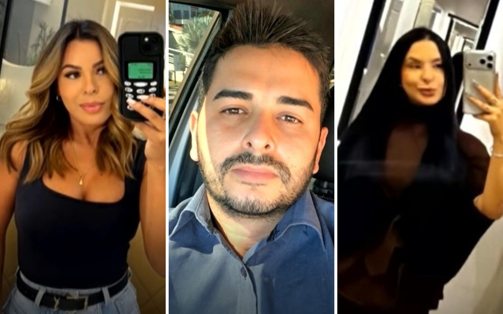 Jainy Chaves, Nahtan Campos e Beatriz Soares foram mortos em uma fazenda, em Goiatuba, na ter�a-feira (28). � Foto: Reprodu��o/TV Anhanguera