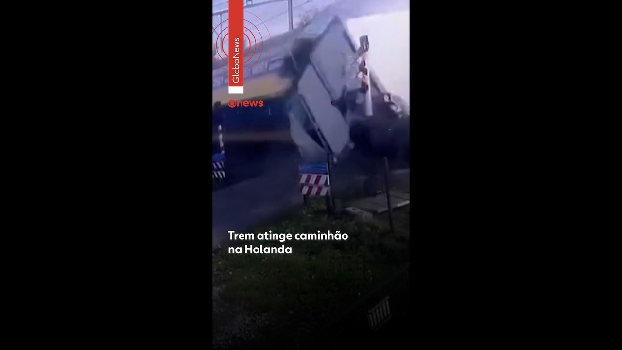 VÍDEO: Trem atinge em cheio caminhão na Holanda