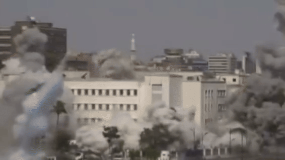 VÍDEO mostra ataque aéreo de Israel ao Ministério da Defesa da Síria