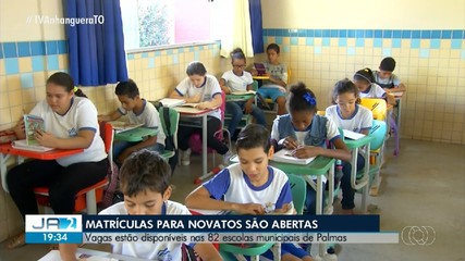 Matrículas para alunos novatos já estão abertas na rede municipal de Palmas