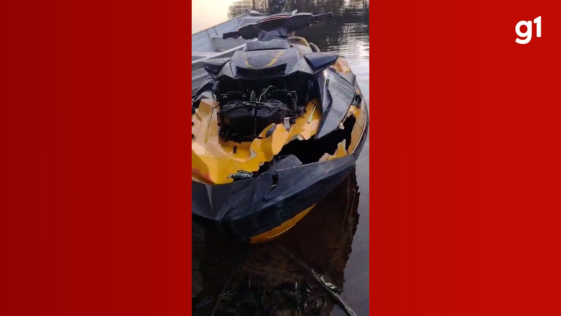 VÍDEO: Moto aquática colide com lancha e deixa três desaparecidos no Rio Negro