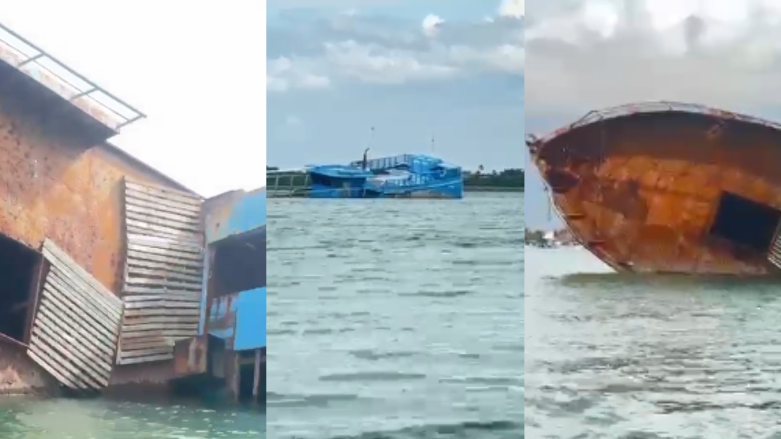 Vídeo: turistas flagram embarcações abandonadas no litoral do PI; entenda consequências ambientais 