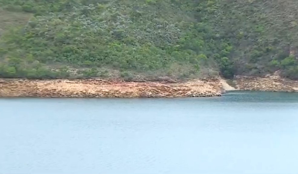 Lago de Furnas na região de São José da Barra, MG — Foto: Reprodução/EPTV
