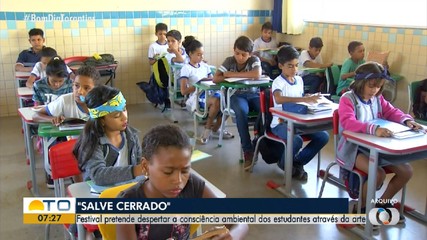 Festival 'Salve Cerrado' leva conscientização ambiental para estudantes por meio da arte