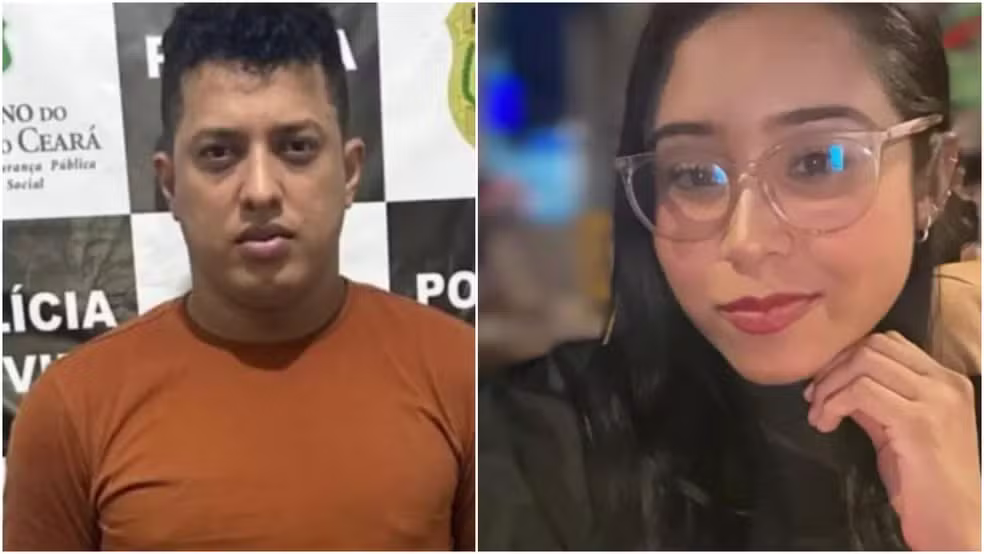Bruno Ribeiro foi preso pelo feminicídio da namorada em Fortaleza. — Foto: Reprodução