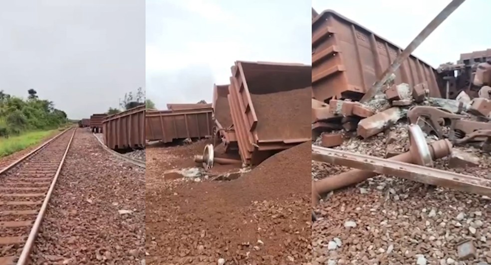 Trem descarrila no Maranhão e afeta serviço também no Pará — Foto: TV Liberal/Repodução