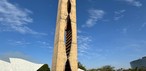 Obra O Pombal na Praça dos Três Poderes.