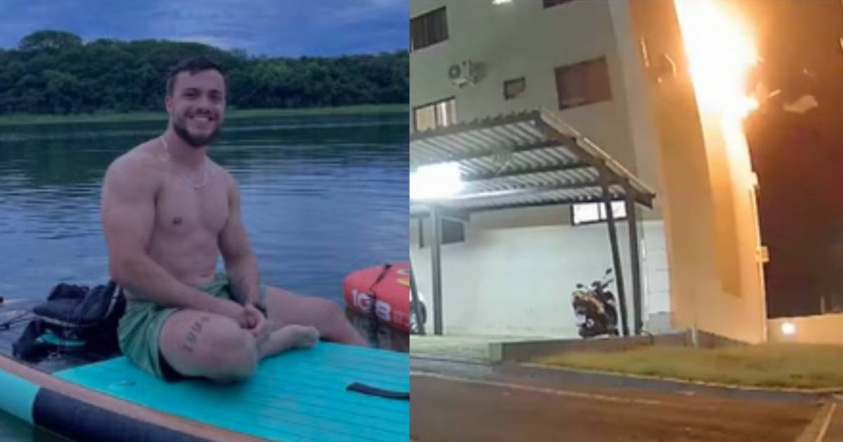 Personal trainer fica com 80% do corpo queimado após explosão em apartamento em Foz do Iguaçu