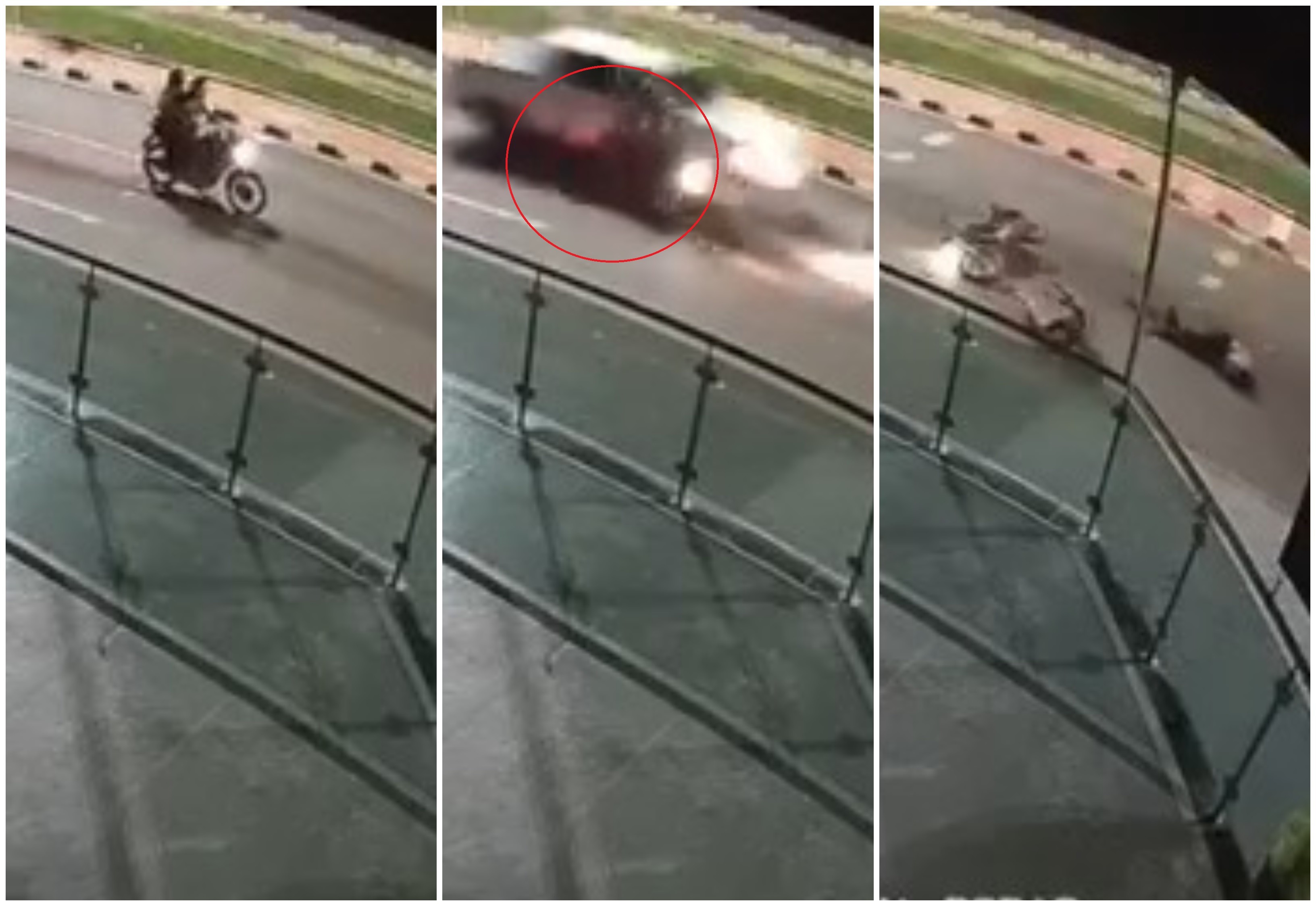 Motorista atropela casal em moto e foge sem prestar socorro na Ville Roy