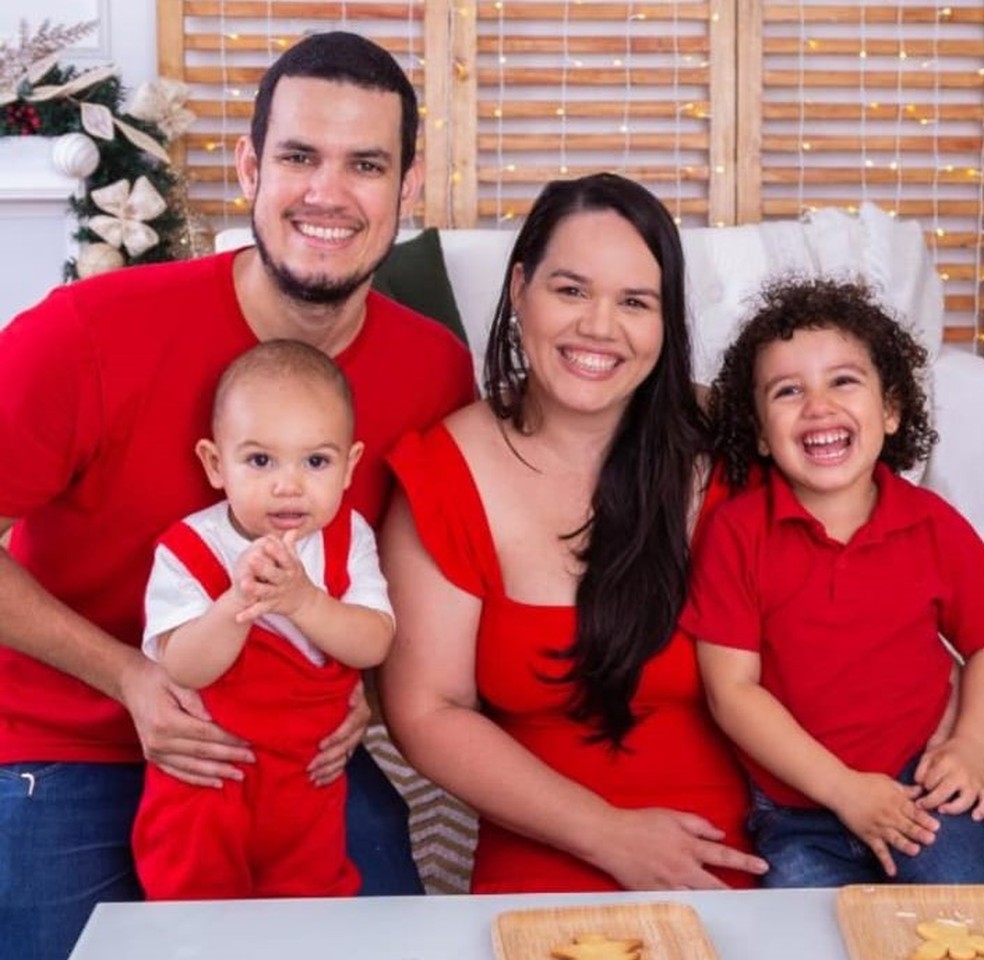 L&iacute;gio, Noah, Maysa e Theo &mdash; Foto: Maysa Ramos / Arquivo pessoal