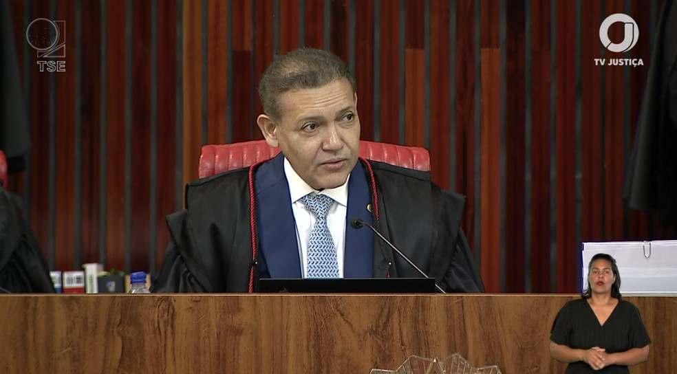 Nunes Marques durante julgamento do TSE sobre candidatura de Garotinho &mdash; Foto: Reprodu&ccedil;&atilde;o/TV Justi&ccedil;a