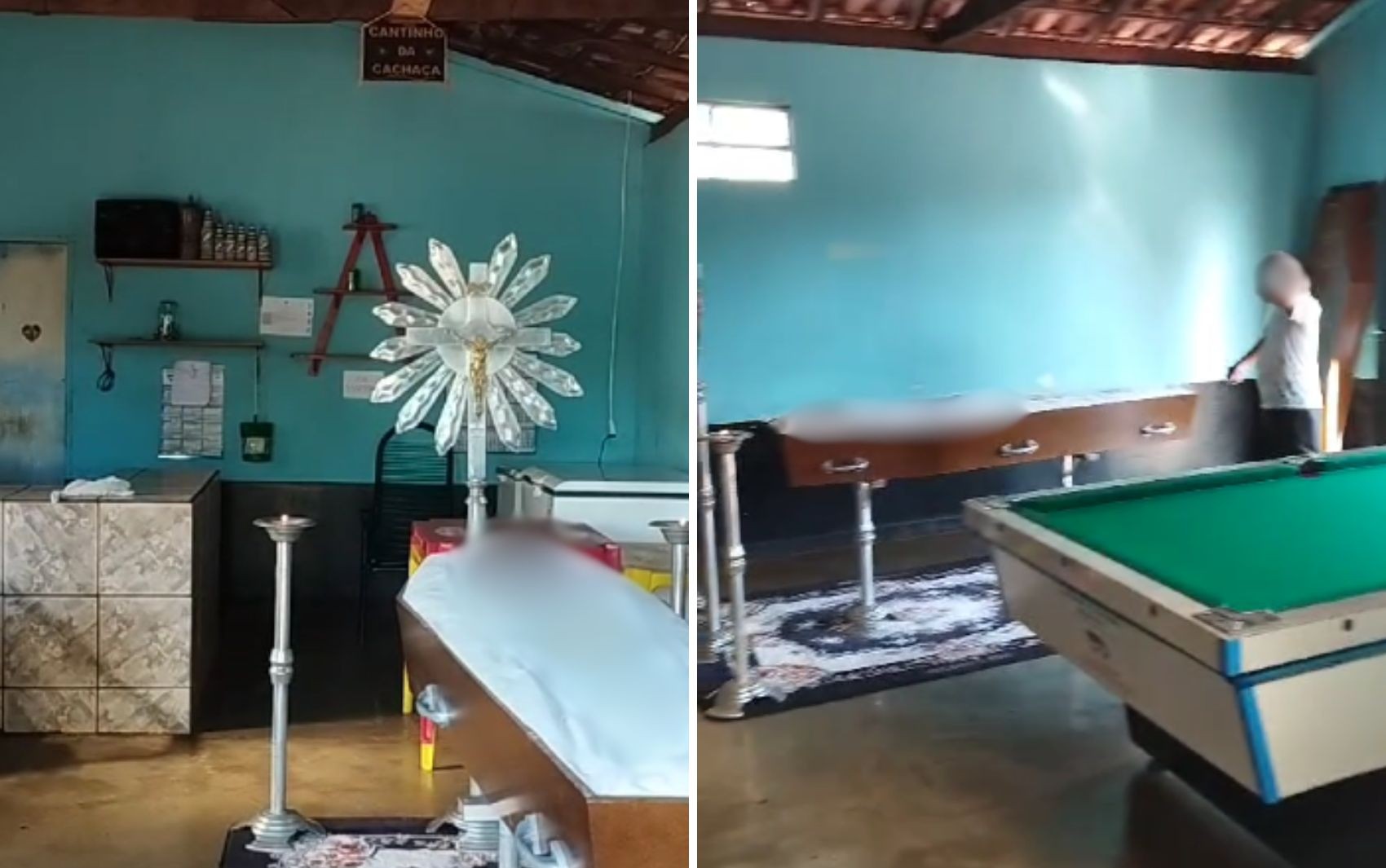 Homem é velado dentro de bar com música em cidade no interior de Goiás; vídeo