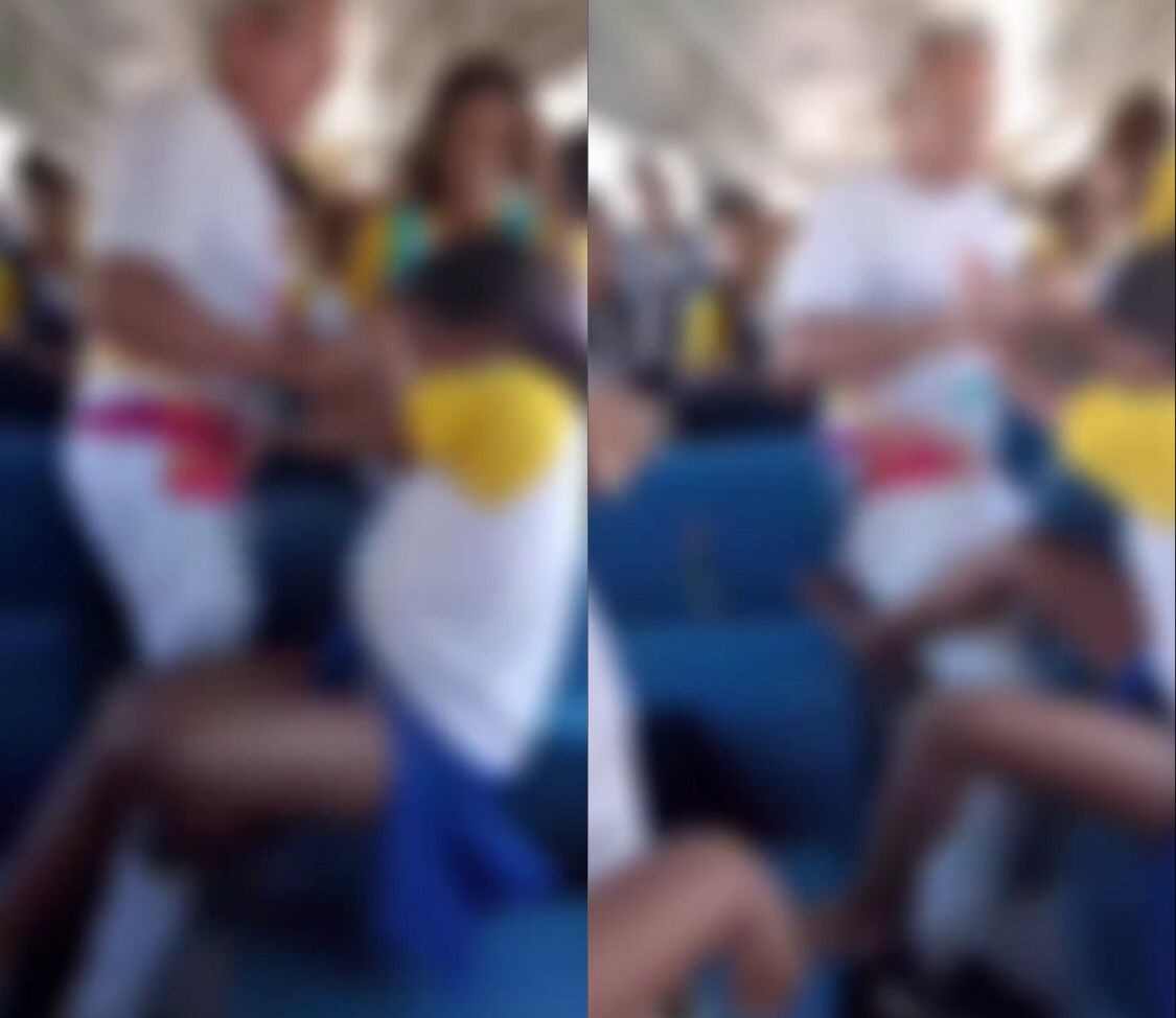 Vídeo: funcionário é afastado após ser flagrado tentando arrastar estudante para fora de ônibus escolar em Oeiras, no Piauí