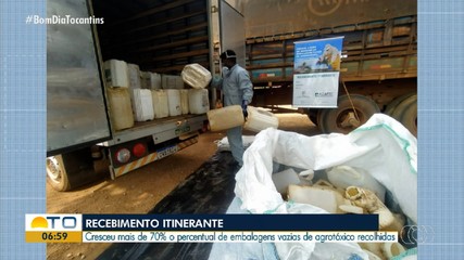 Devolução de embalagens de agrotóxicos no Tocantins aumenta 75% com recebimento itinerante