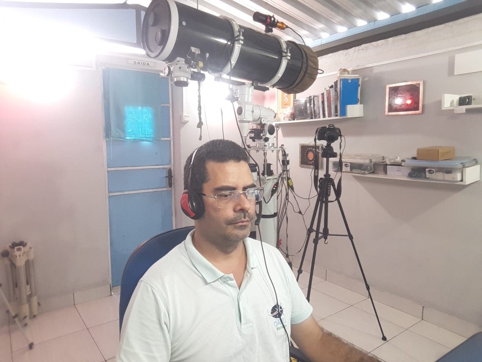Geovandro Nobre, astrônomo cidadão, fundador do Observatório Astronômico Rei do Universo (OARU), em Manaus — Foto: Arquivo pessoal