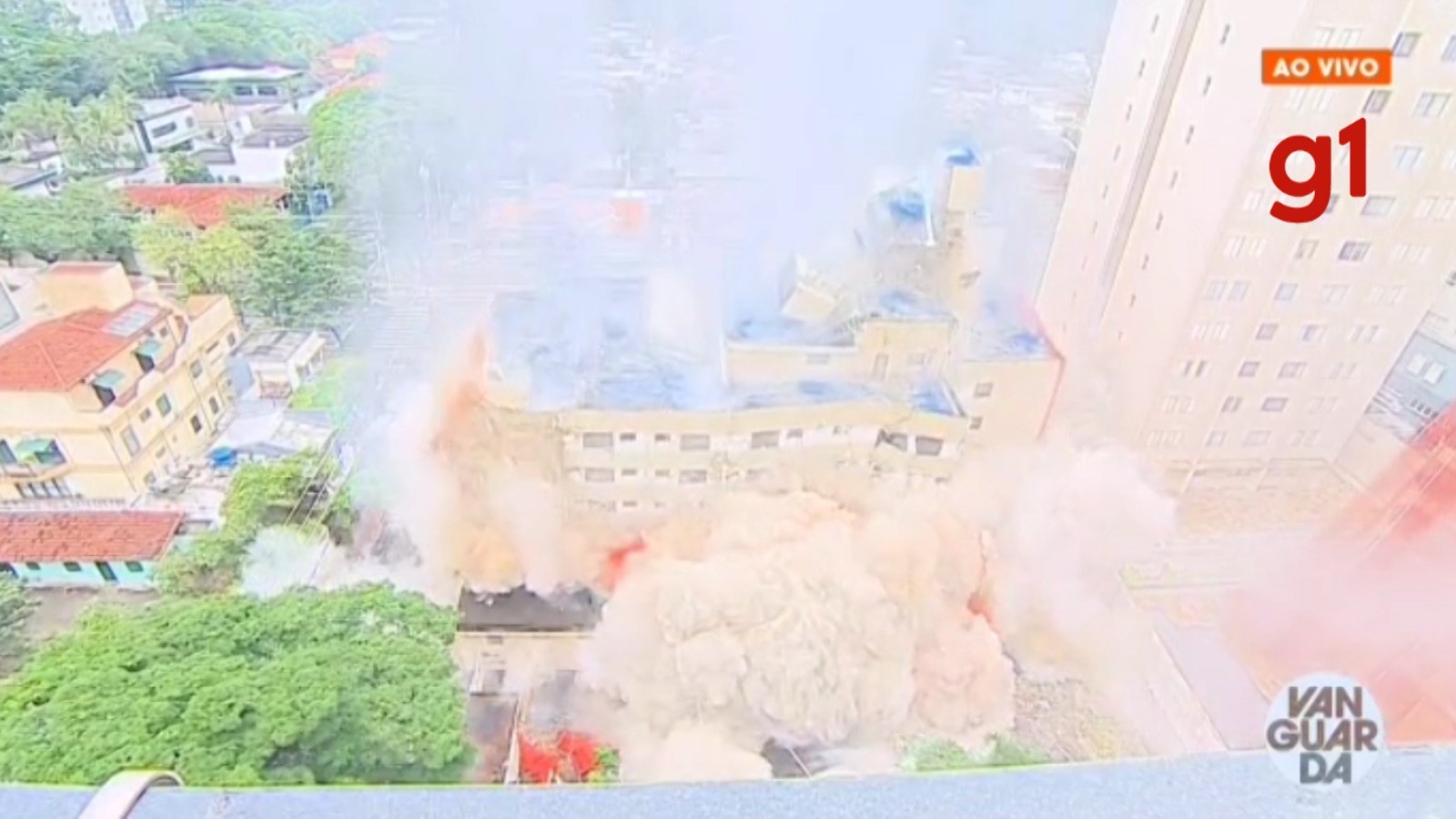 Antigo hotel Urupema é implodido neste domingo (16) em São José dos Campos; acompanhe AO VIVO