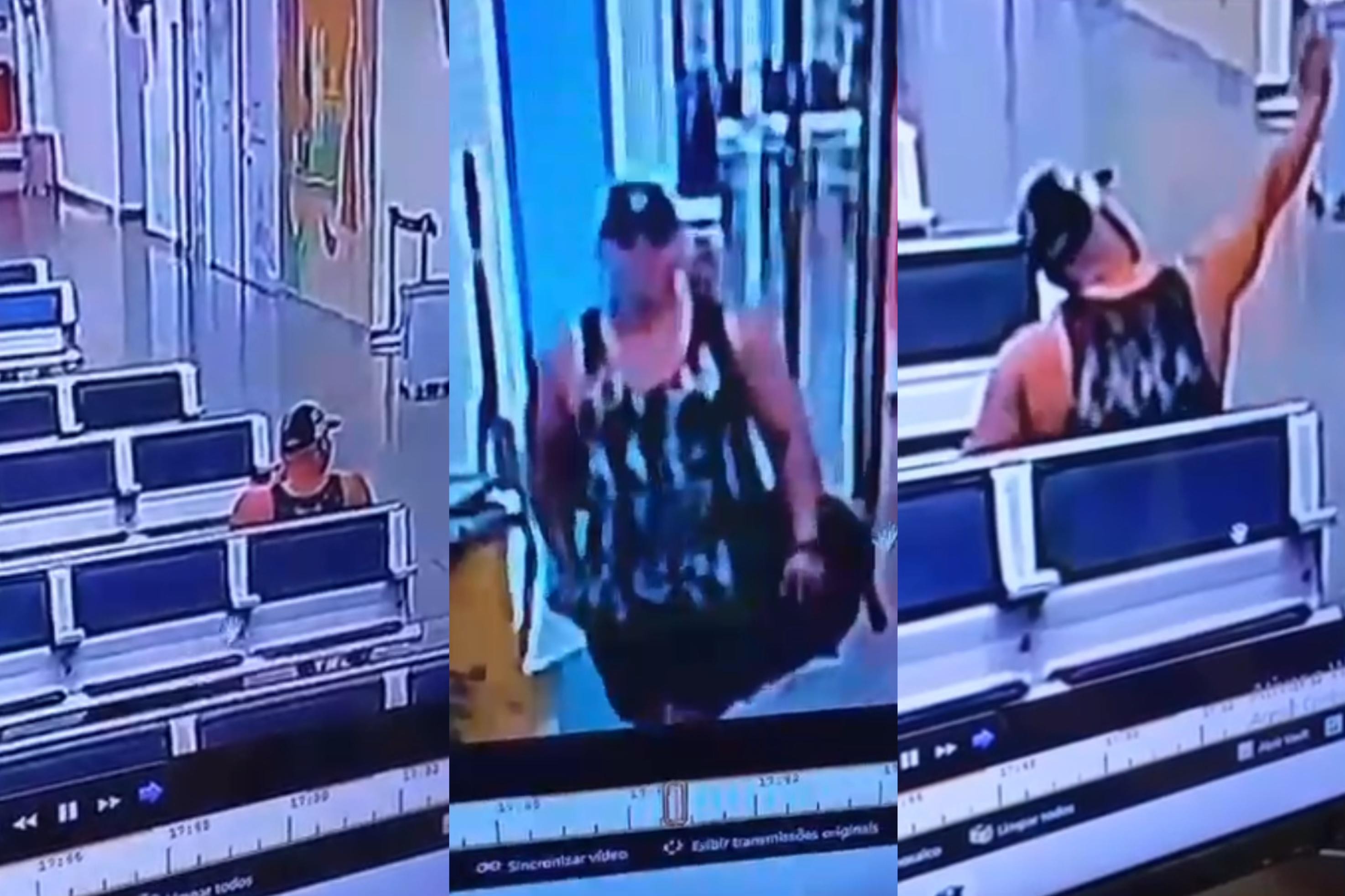 VÍDEO: câmera flagra homem que abandonou mochila e provocou fechamento de aeroporto em RO