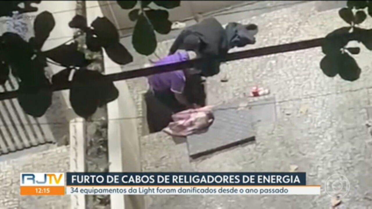 Em um ano, furtos de cabos de religadores da Light deram prejuízo de mais de R$ 50 milhões 