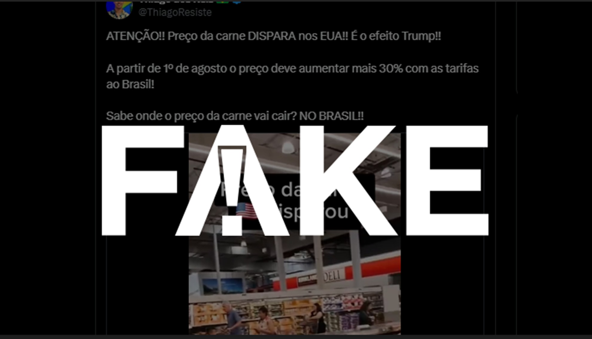 Veja o que é #FAKE sobre o tarifaço de 50% de Trump contra o Brasil