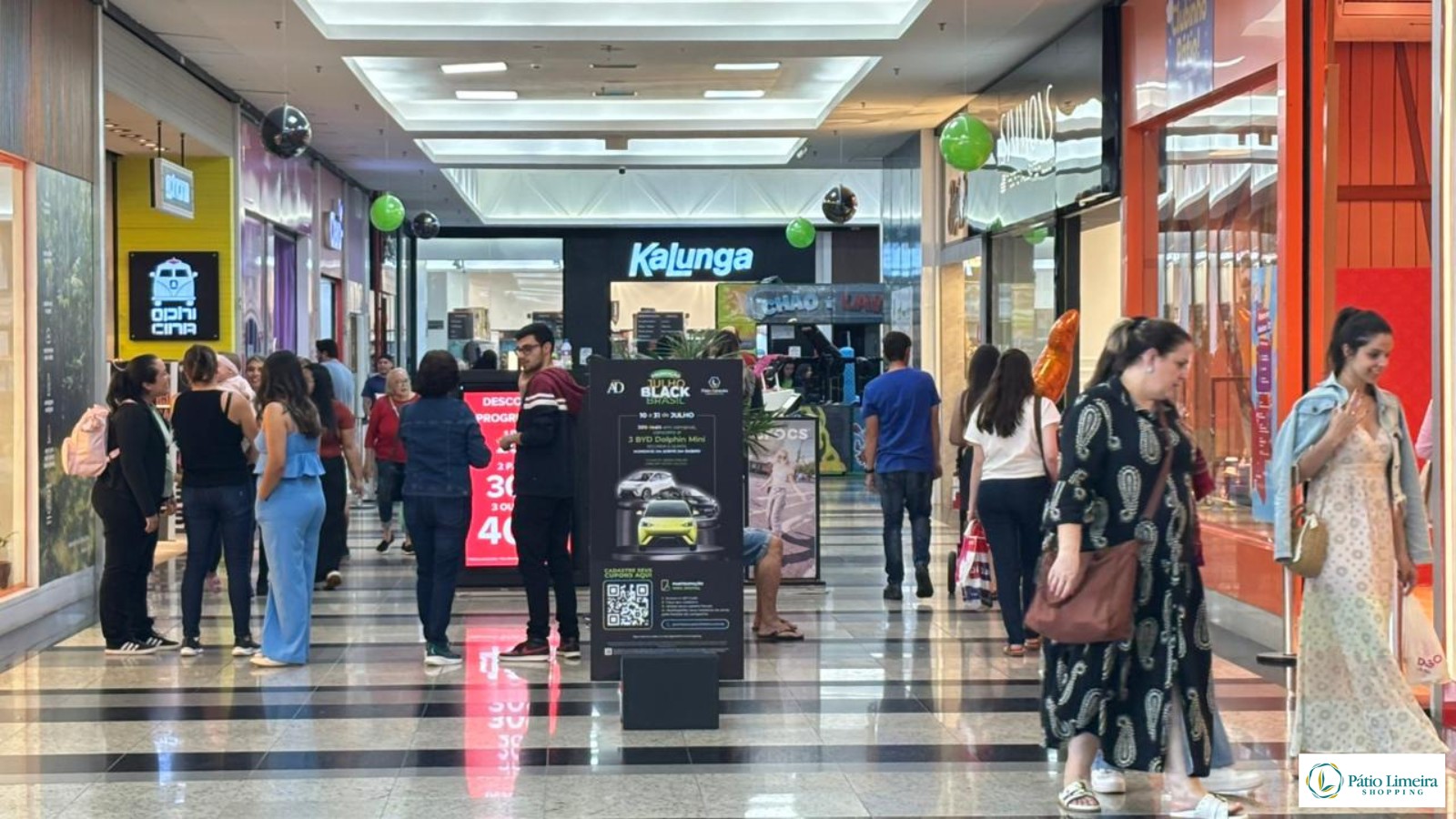 Últimos dias da megaliquidação Julho Black Brasil no Pátio Limeira Shopping