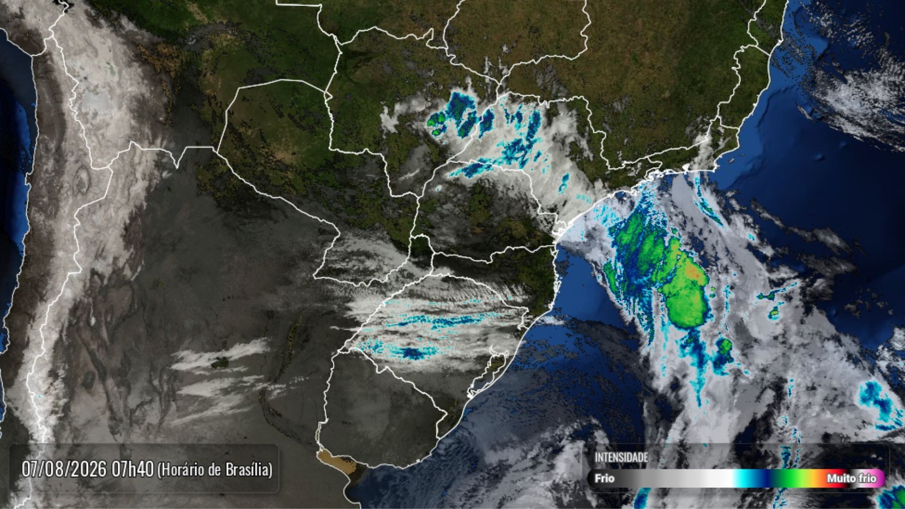 Frente fria avança pelo Paraná com temporais e rajadas de vento de até 80 km/h; confira previsão do tempo