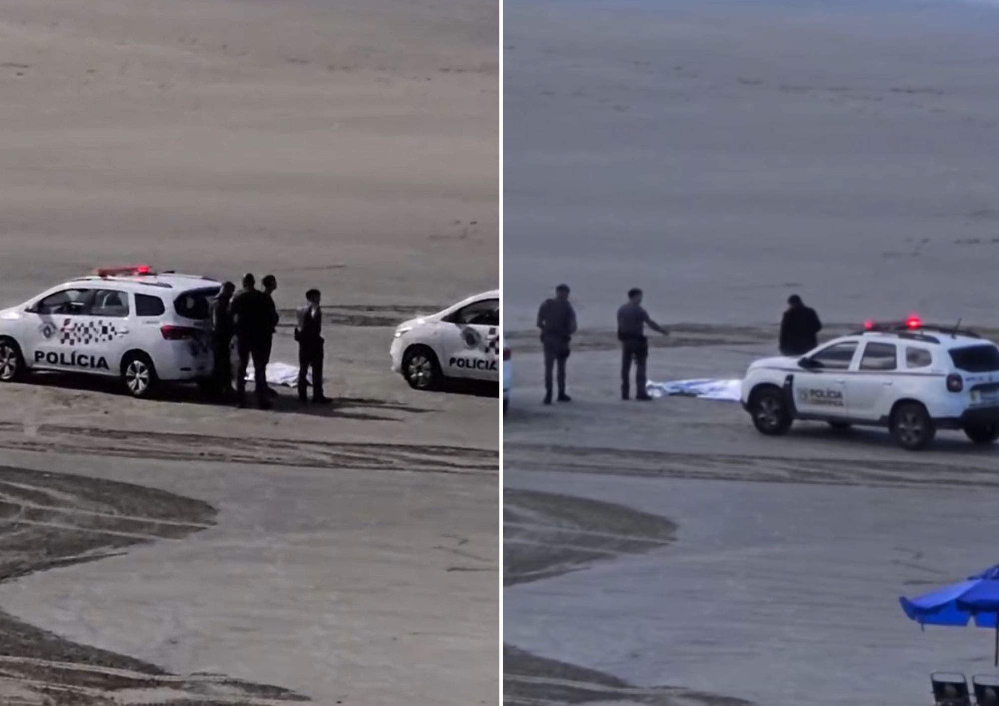 Homem é encontrado morto e sem roupas íntimas em praia de São Vicente; VÍDEO 