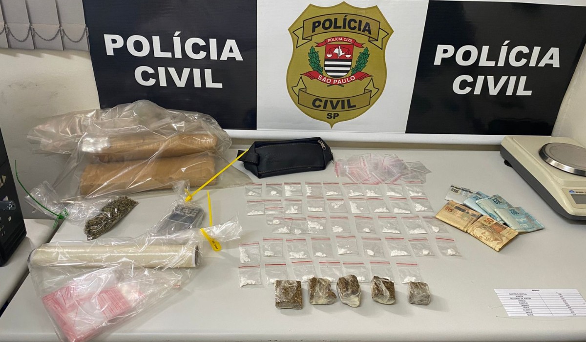 Operação prende suspeitos de integrar esquema de tráfico de drogas em Regente Feijó