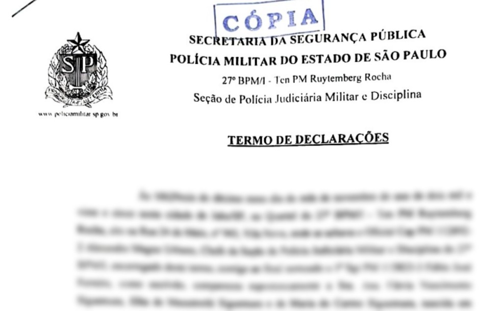 3 de 5
Den&uacute;ncia foi feita e g1 teve acesso ao termo de declara&ccedil;&atilde;o das v&iacute;timas &mdash; Foto: Reprodu&ccedil;&atilde;o