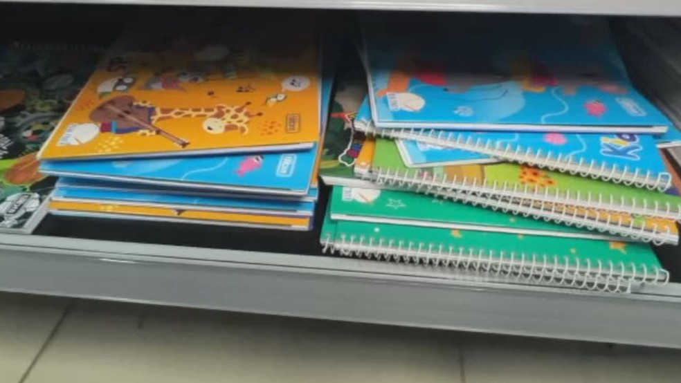 Alta no preço dos cadernos preocupa pais no noroeste paulista — Foto: Reprodução/TV TEM