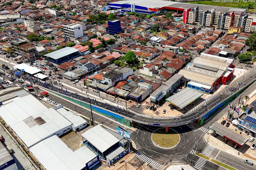 Viaduto entre as avenidas Mário Covas e Três Corações é inaugurado em Ananindeua
