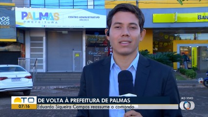 Eduardo Siqueira Campos confirma reforma no 1º escalão após voltar ao cargo de prefeito