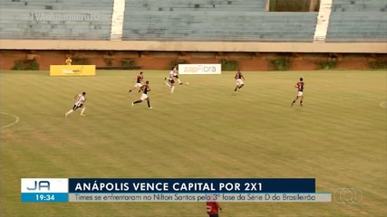 Capital perde em casa para o Anápolis-GO pelo Brasileiro Série D