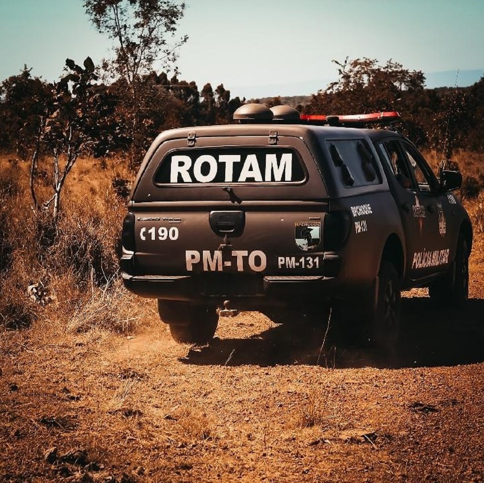 Viatura da Rotam da Polícia Militar do Tocantins — Foto: Ascom/BPCHOQUE