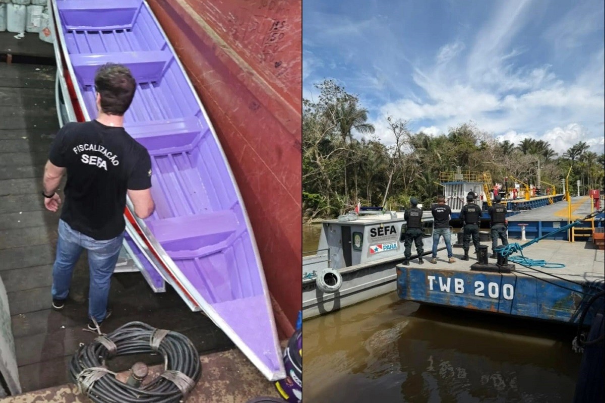 Fiscalização no Baixo Amazonas apreende combustível milionário e mercadorias irregulares em embarcações