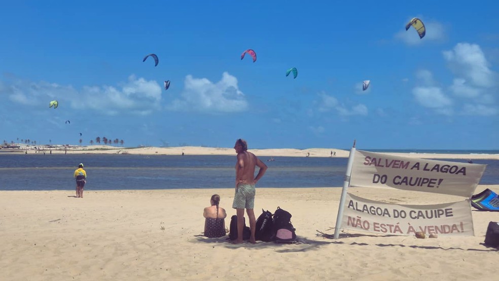 Lagoa do Cauípe recebe turistas de todo o brasil. — Foto: Gabriela Feitosa/g1 CE