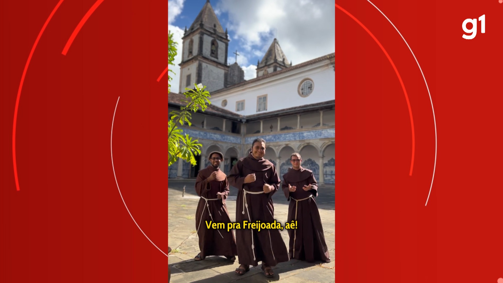 Freis católicos dançam lambada em convite para 'Freijoada' de Santo Antônio na Bahia; veja vídeo