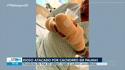 Idoso atacado por cachorro em Palmas segue internado