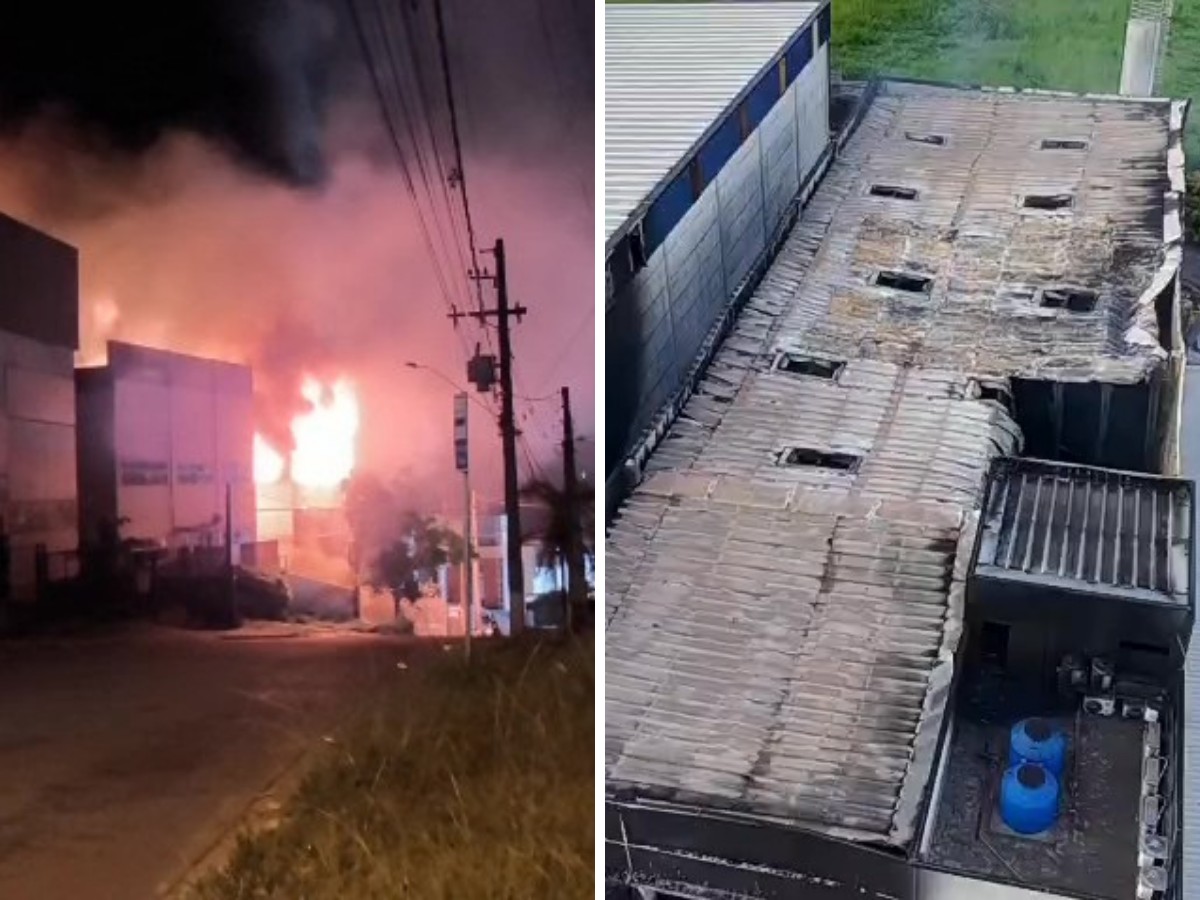 VÍDEO: incêndio atinge empresa de aromas no Distrito Industrial, em Vinhedo