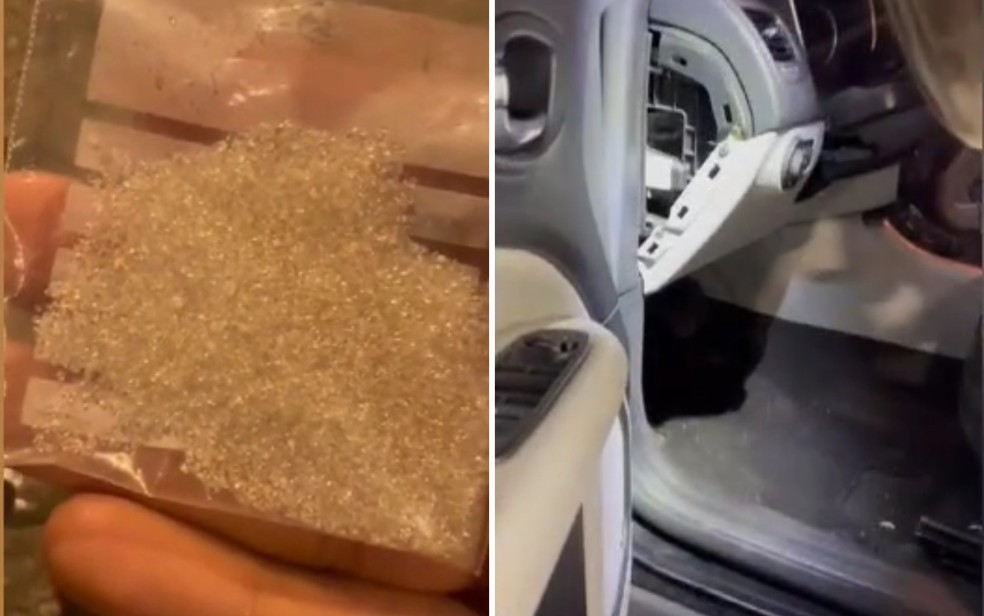 Diamantes avaliados em R$ 3 milhões são encontrados escondidos dentro de  carro; vídeo | Goiás | G1